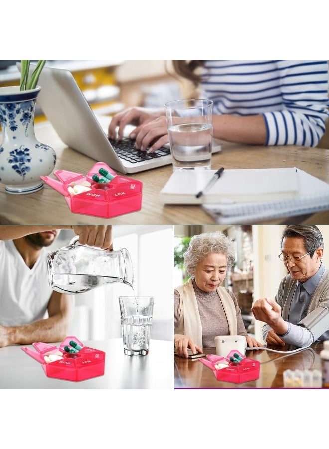 Homera Compact 7-Day Pill Organizer for Vitamins and Supplements Portable Daily Medicine Box Travel-Ready Small Design - Image 5